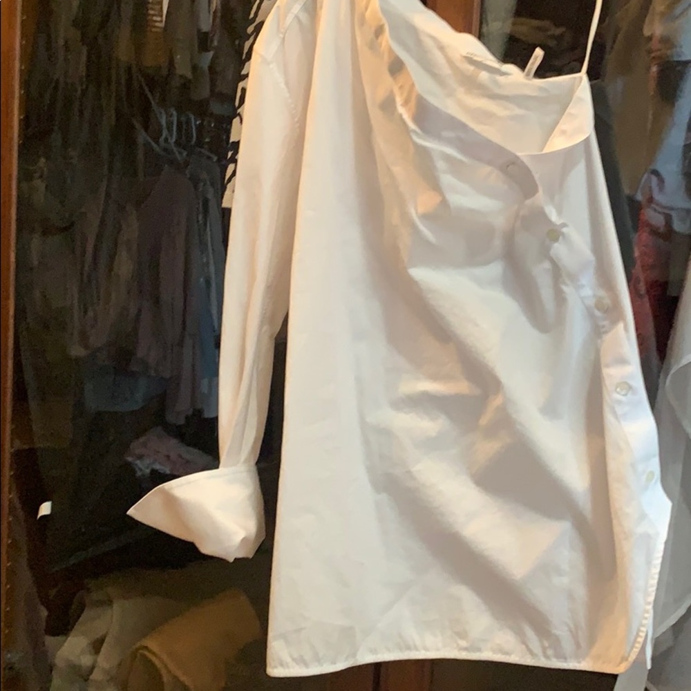 Helmet Lang One Shoulder Blouse